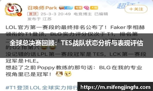全球总决赛回顾：TES战队状态分析与表现评估